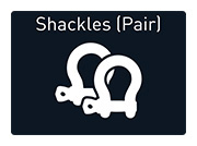 Shackles (Pair): 1t Capacity 